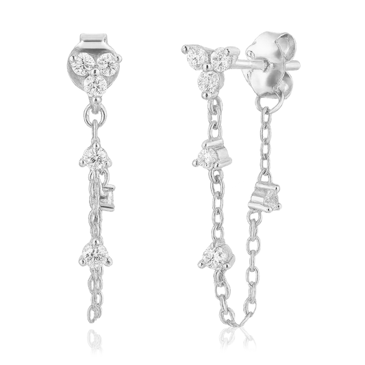Pendientes Alida Plata