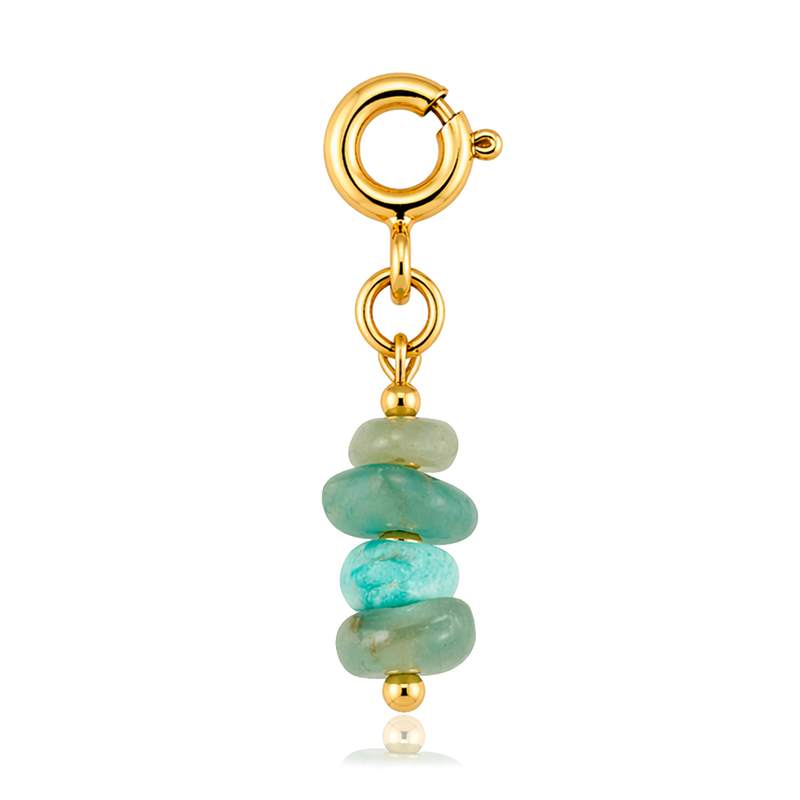 Ciondolo Amazzonite Oro