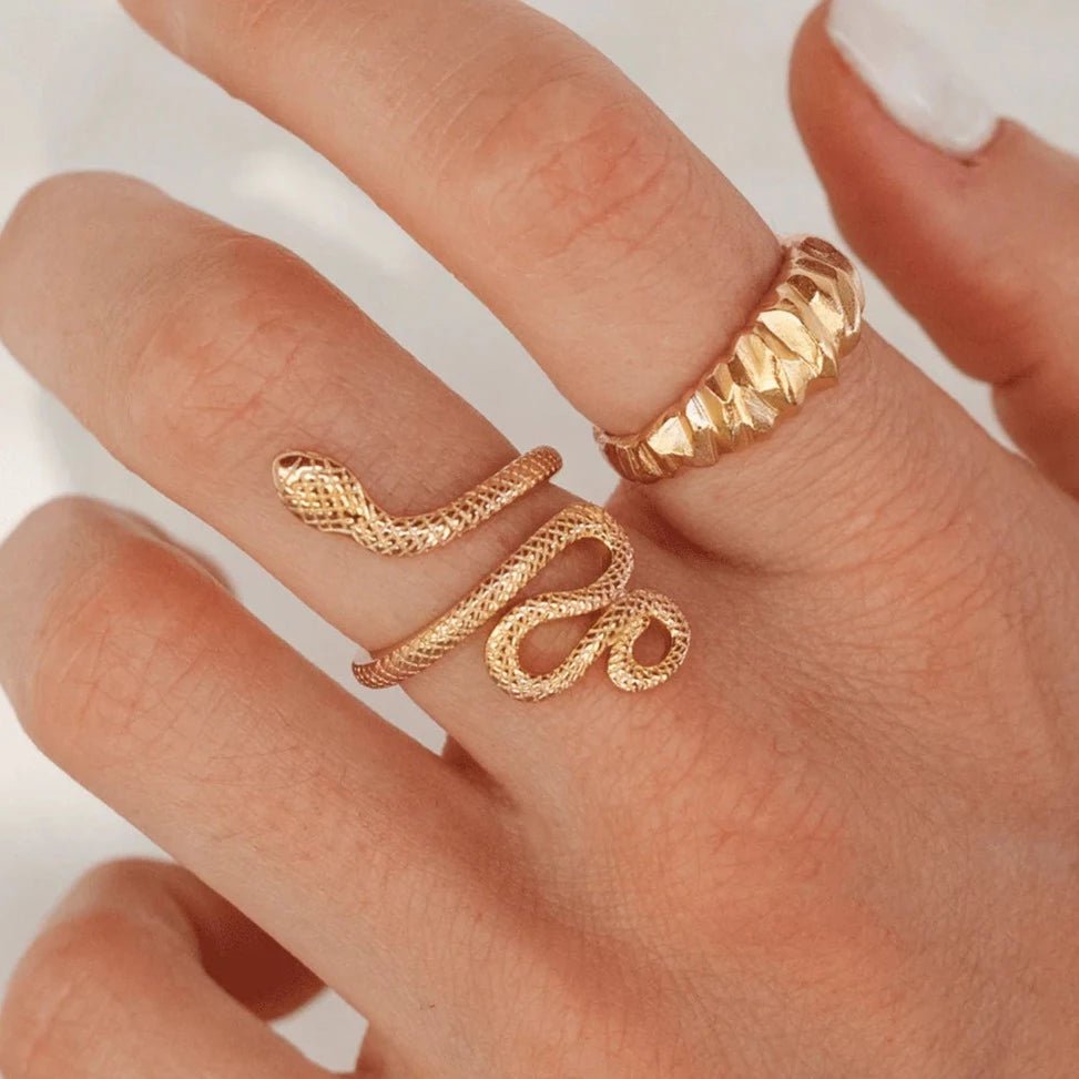 Anillo Big Snake Oro - CLUM