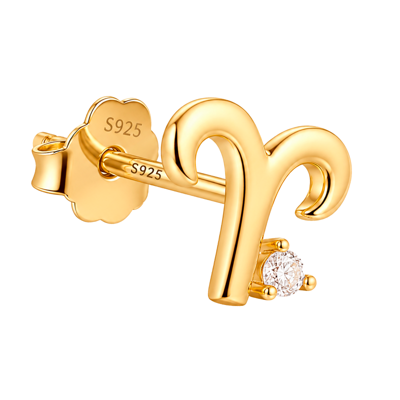 Gold Eyelashes Earring