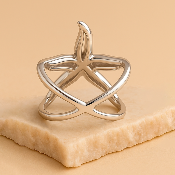 Anello Big Starfish Argento