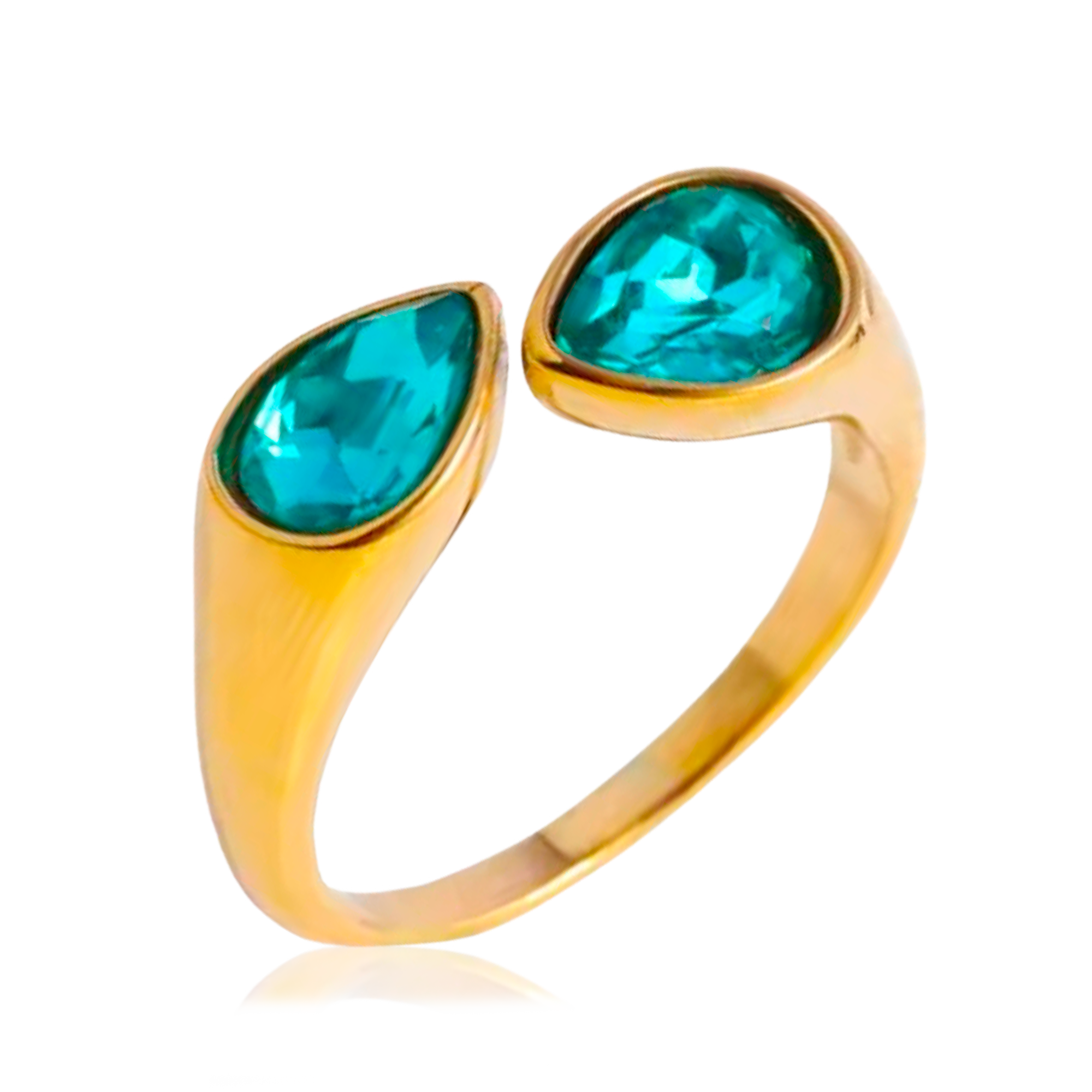 Anillo Dualia Turquesa Oro