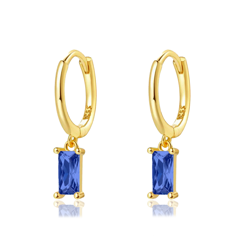 Aros Phoebe Azul Oro