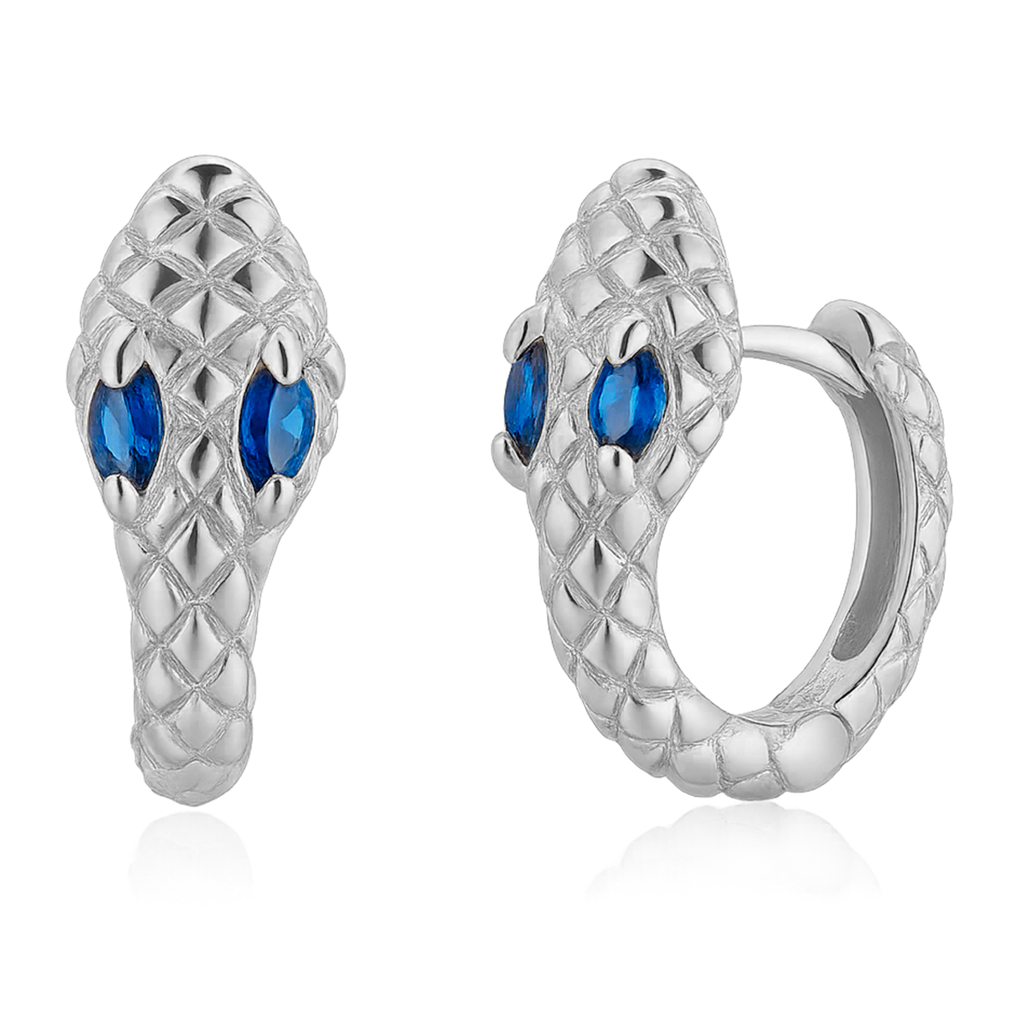 Aros Cobra Blue Plata