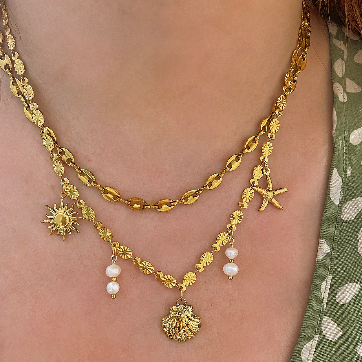 Gold Sun Necklace