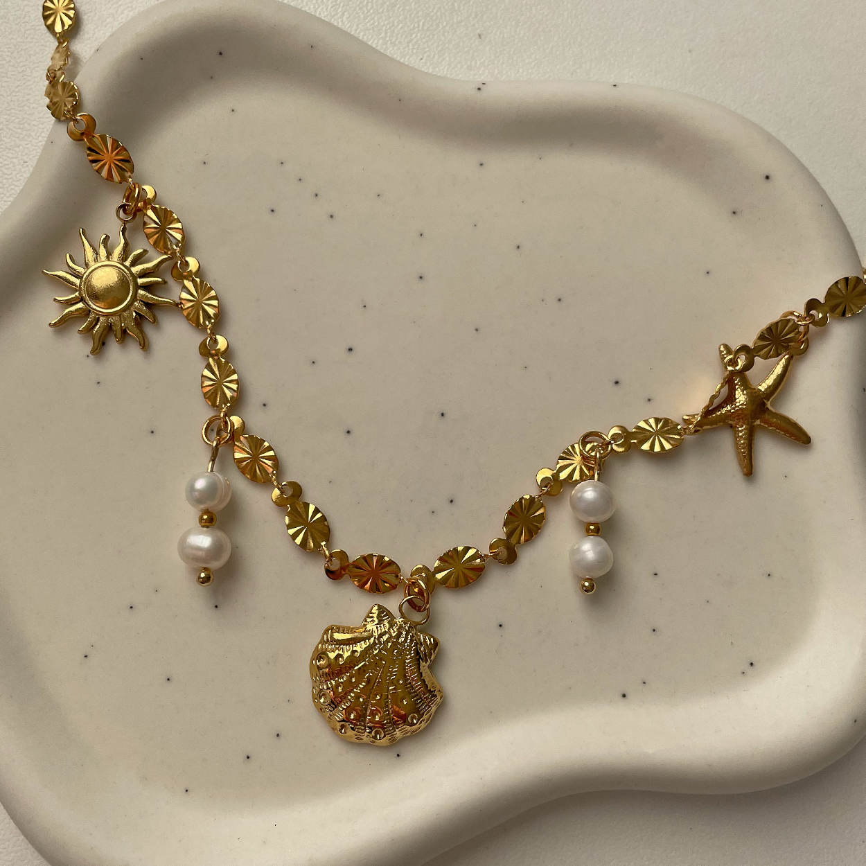 Gold Sun Necklace