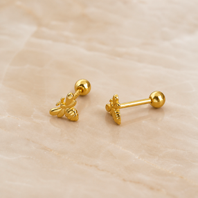 White Gold Butterfly Earring