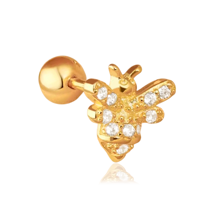Pendiente Shiny Bee Oro