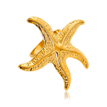 Anillo Big Estrella de Mar Oro