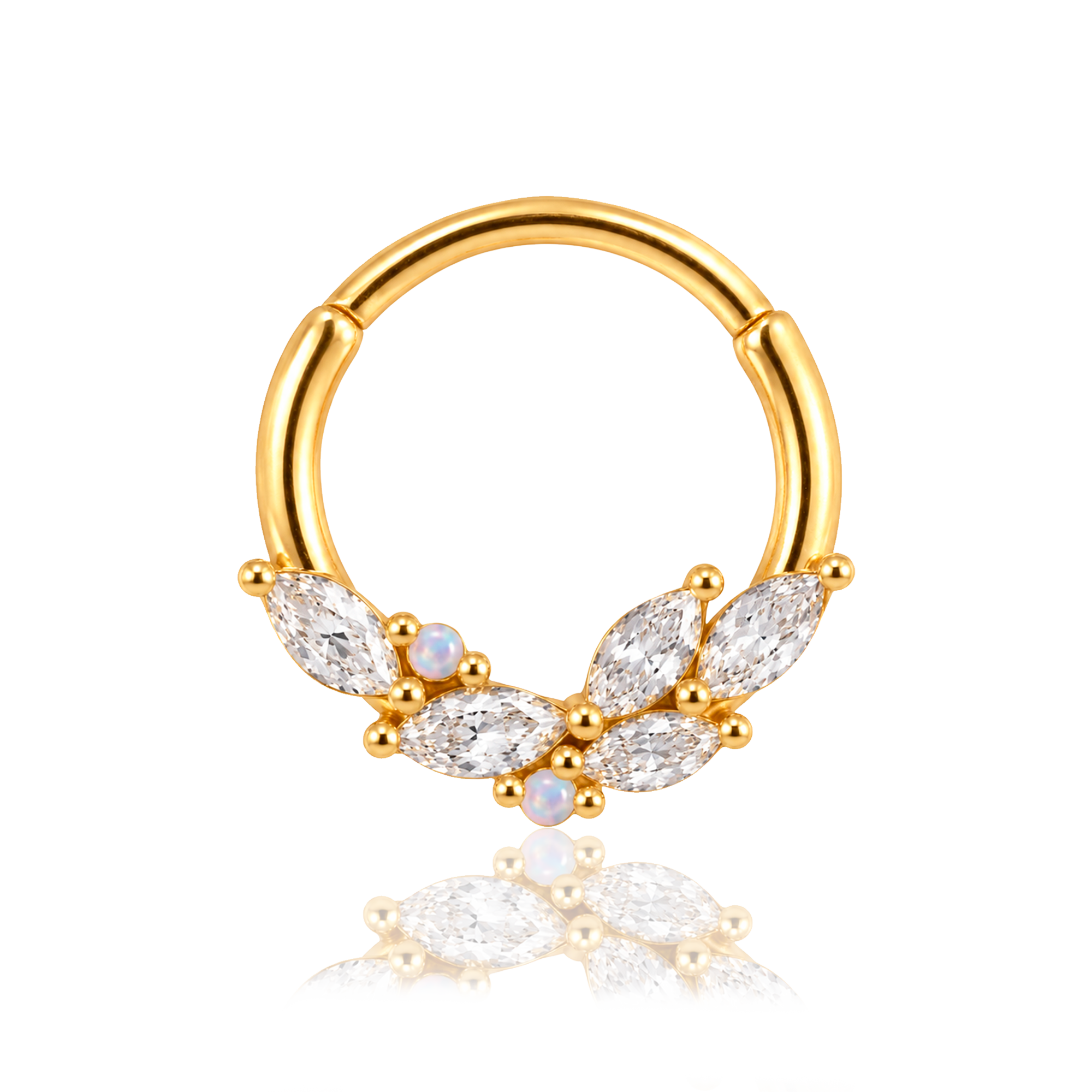 Anello Mini Foglie Oro