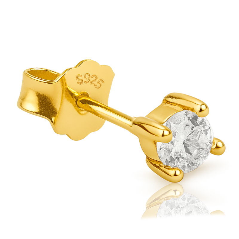 Gold Glitter Earring