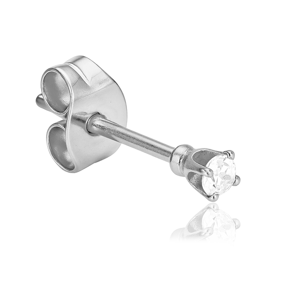 Pendiente Brillo Acero Plata - 2mm