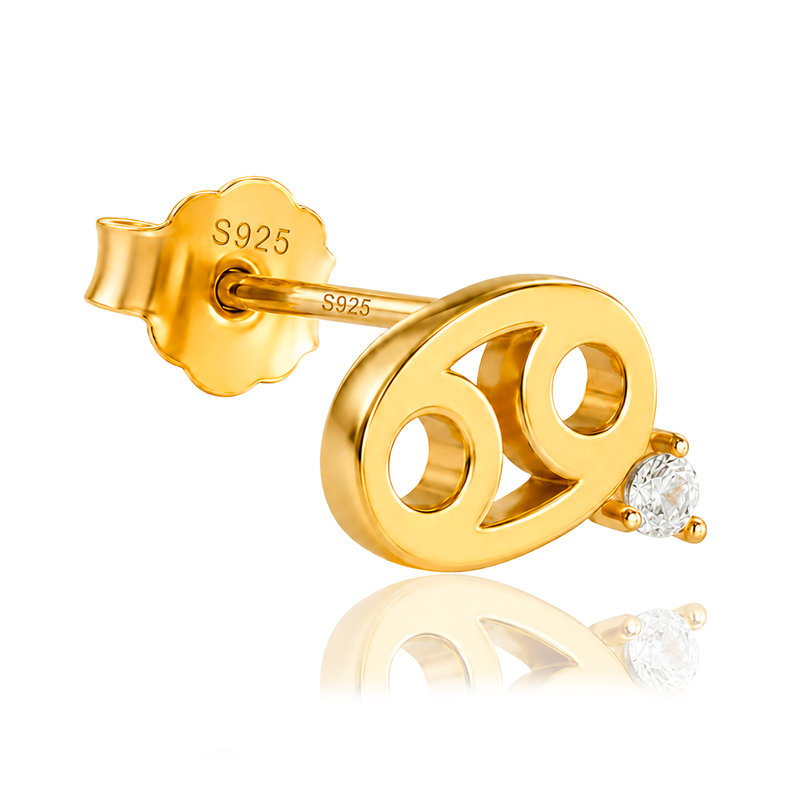 Gold Eyelashes Earring