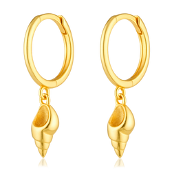 Aros Caracola Marina Oro
