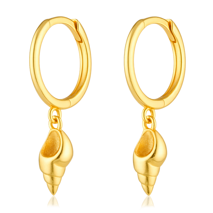 Aros Caracola Marina Oro