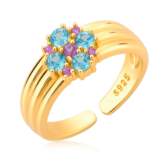 Parisa Light Blue Ring