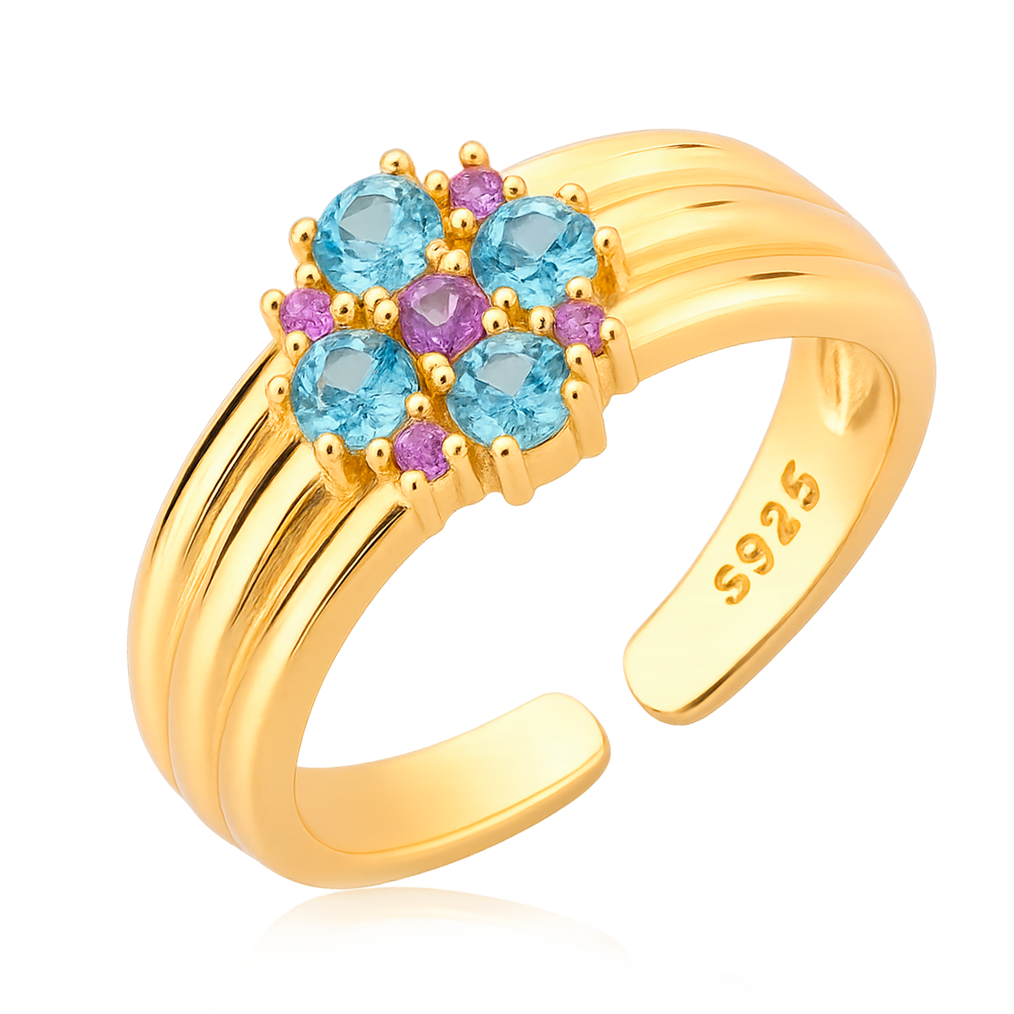 Parisa Light Blue Ring