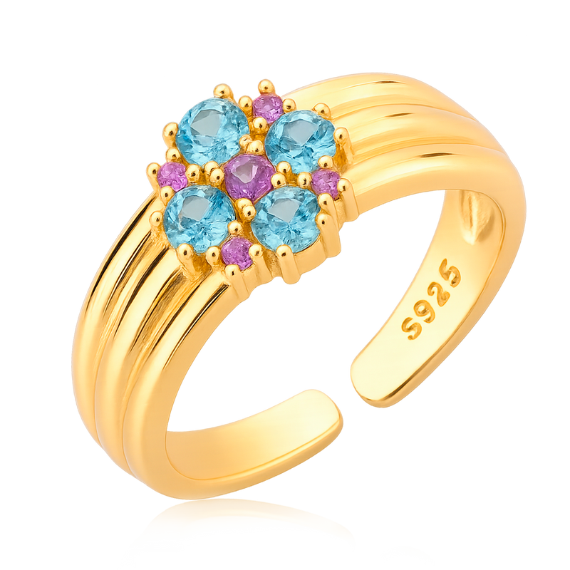 Anello Parisa Celeste Oro