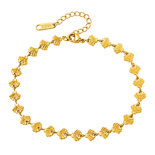 Tobillera Mini Shells Oro