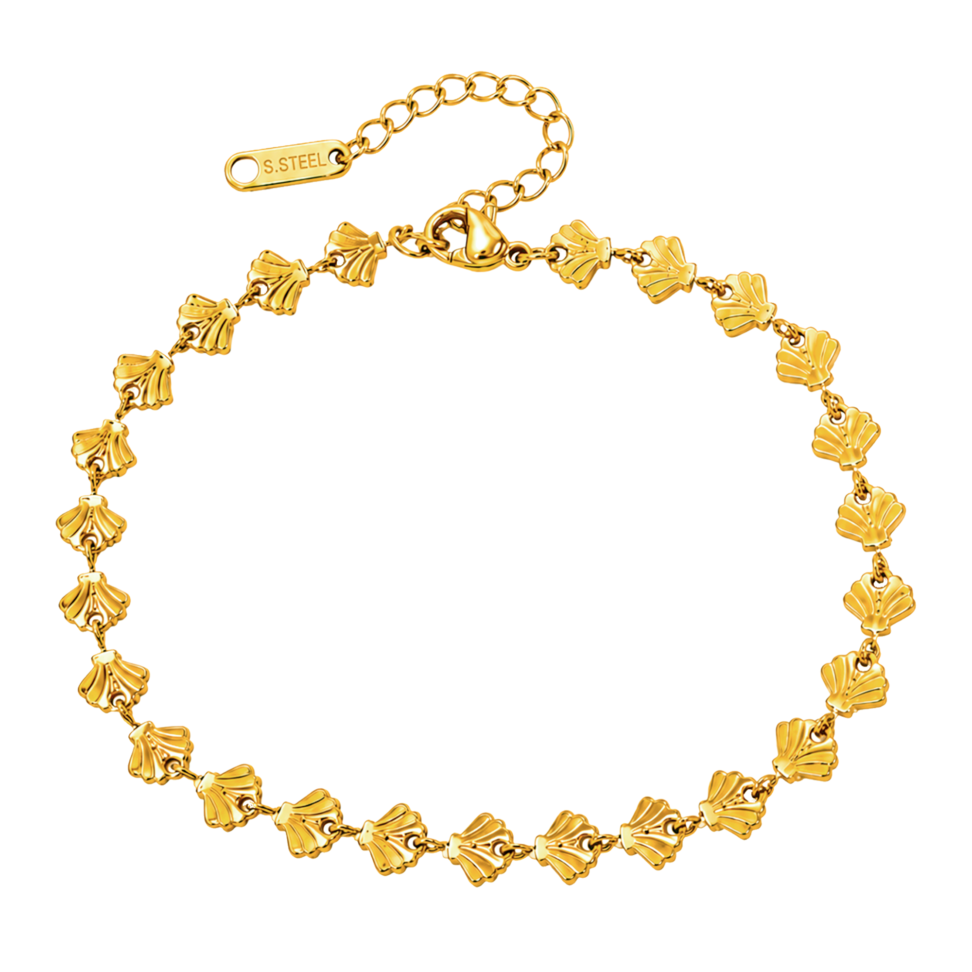 Tobillera Mini Shells Oro