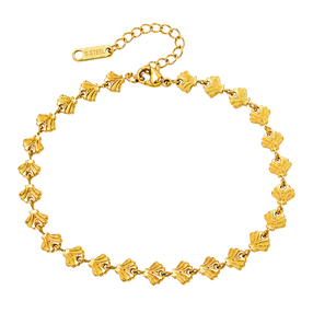 Tobillera Mini Shells Oro