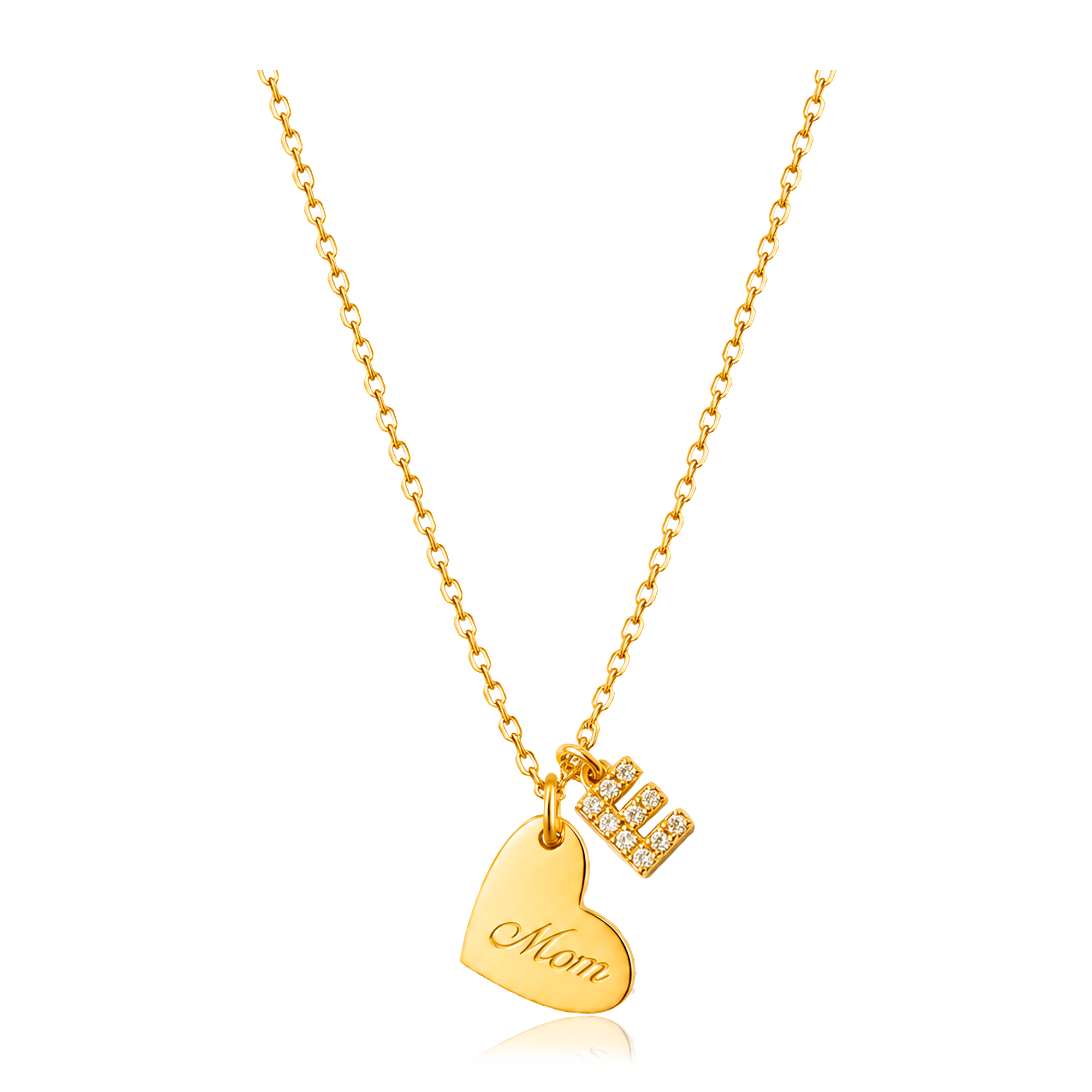 Collana 3D Mini Cuore Oro