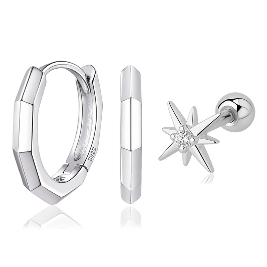 Set Cubic Star Plata