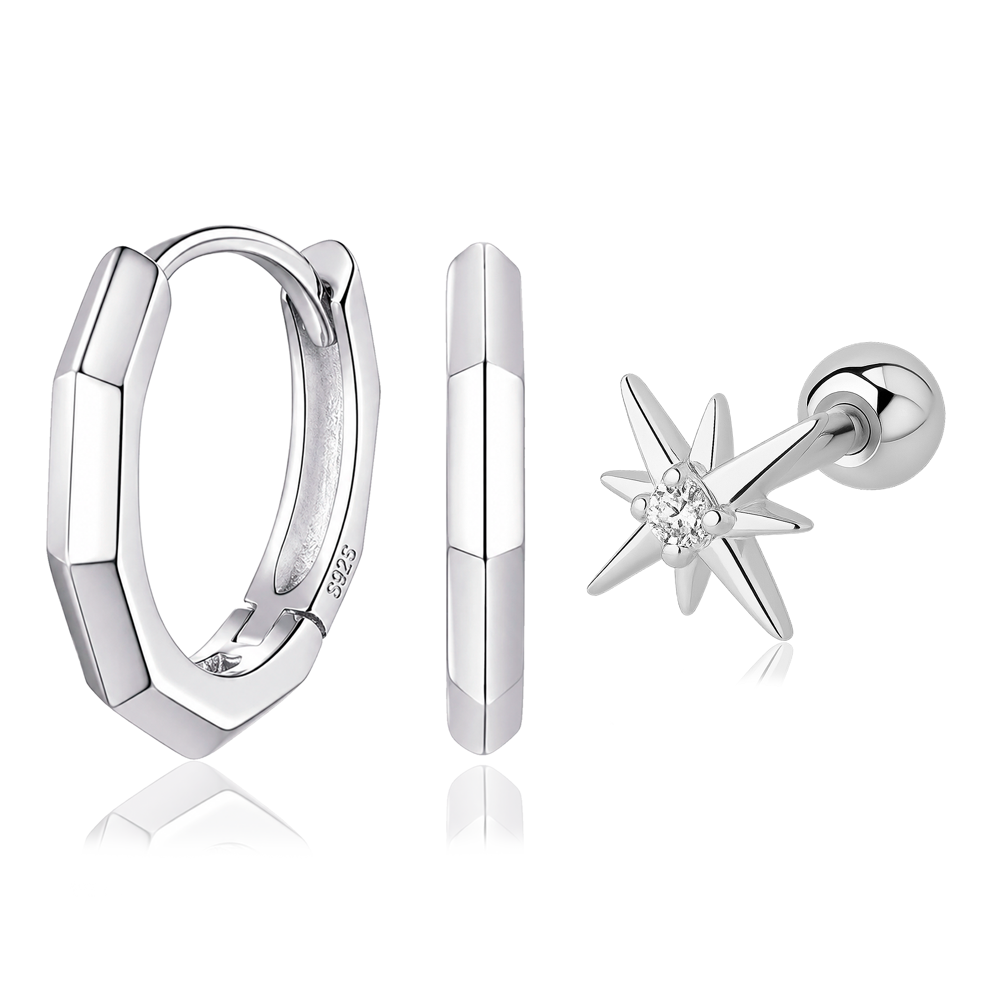 Set Cubic Star Plata