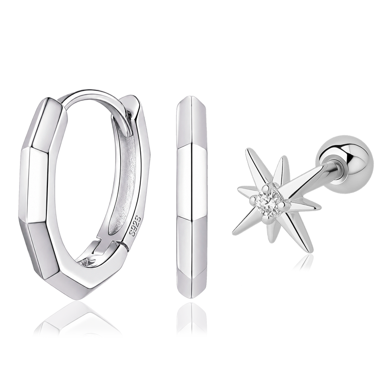 Set Cubic Star Plata
