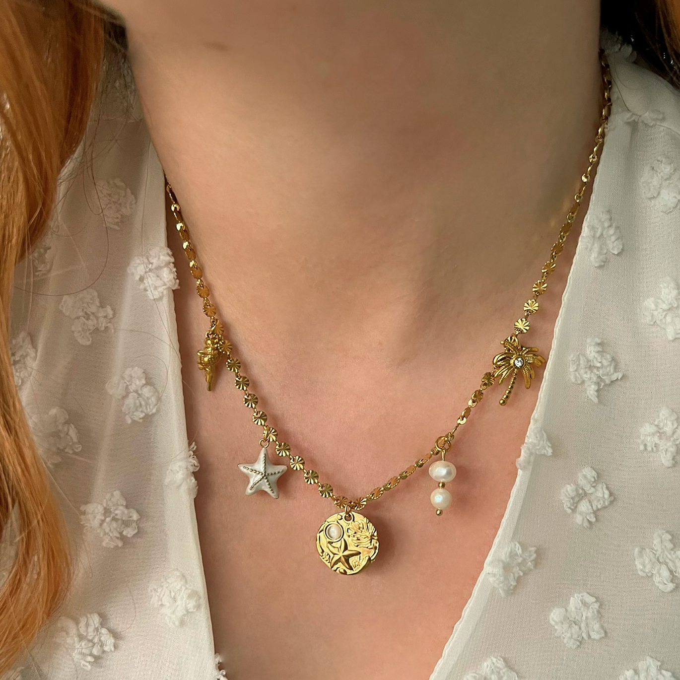 Gold Sun Necklace