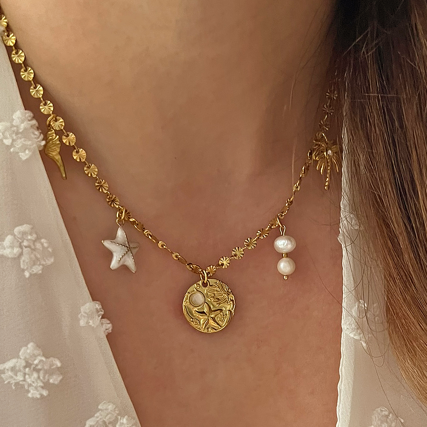 Gold Sun Necklace