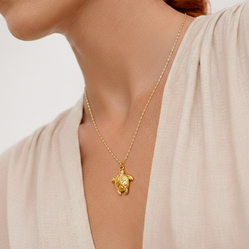 Collana Tartaruga Marina Oro