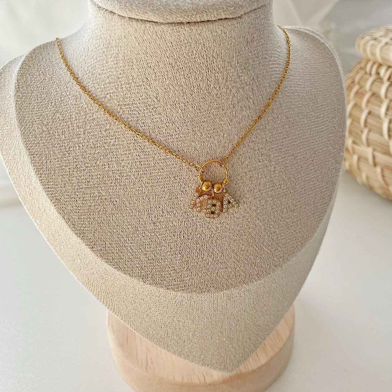 Collar Círculo Personalizado Oro