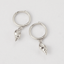 Aros Caracola Marina Plata