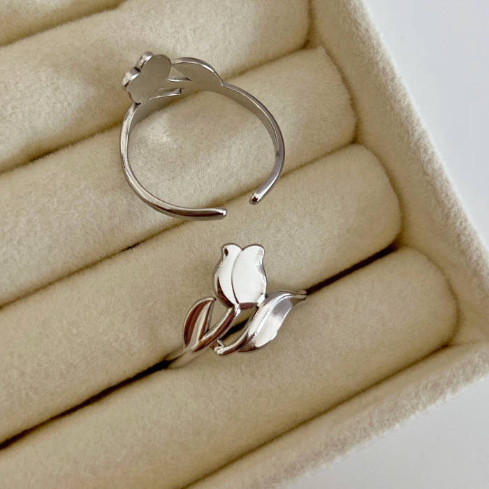 Anillo Tulipán Plata