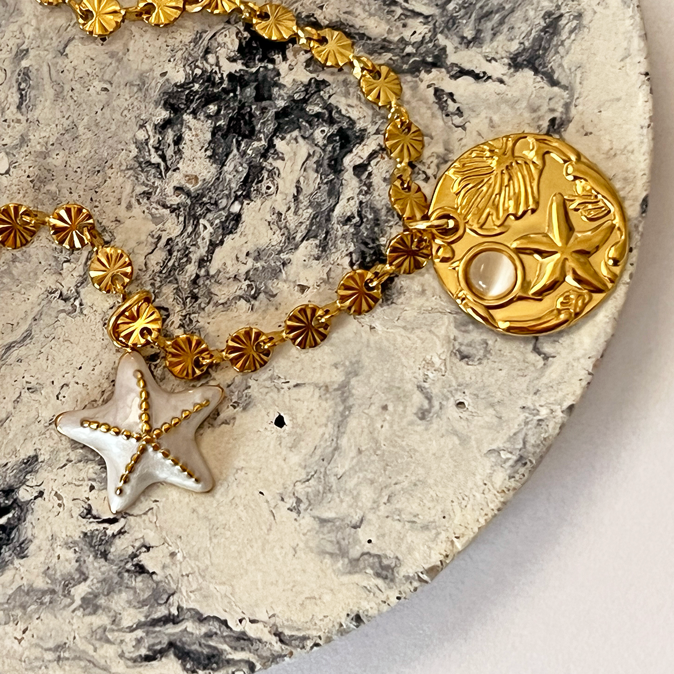 Gold Sun Necklace