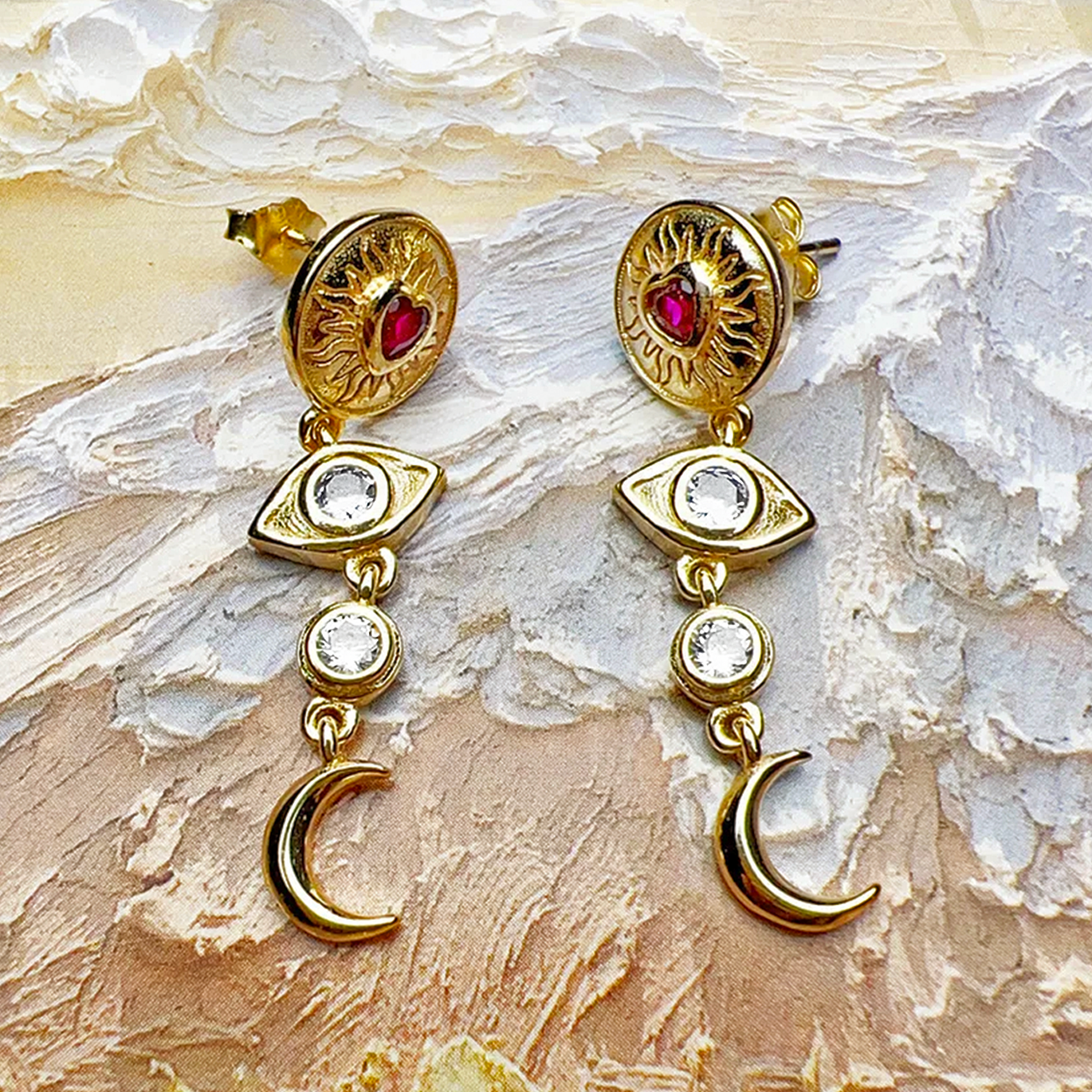 Pendientes Astreya Oro