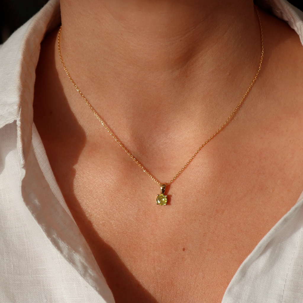 Green Dot Necklace 