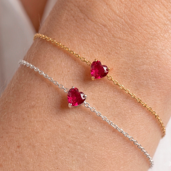 Pulsera Pink Heart Oro