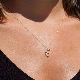 Collar Colorful Inicial Oro