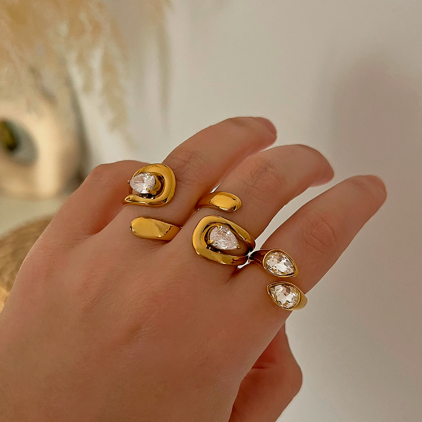 Anillo Dualia Blanco Oro