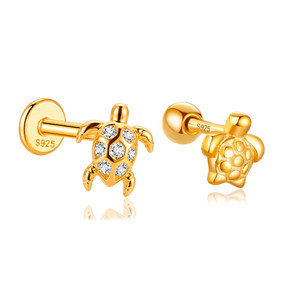 Duo Tiny Turtles Oro