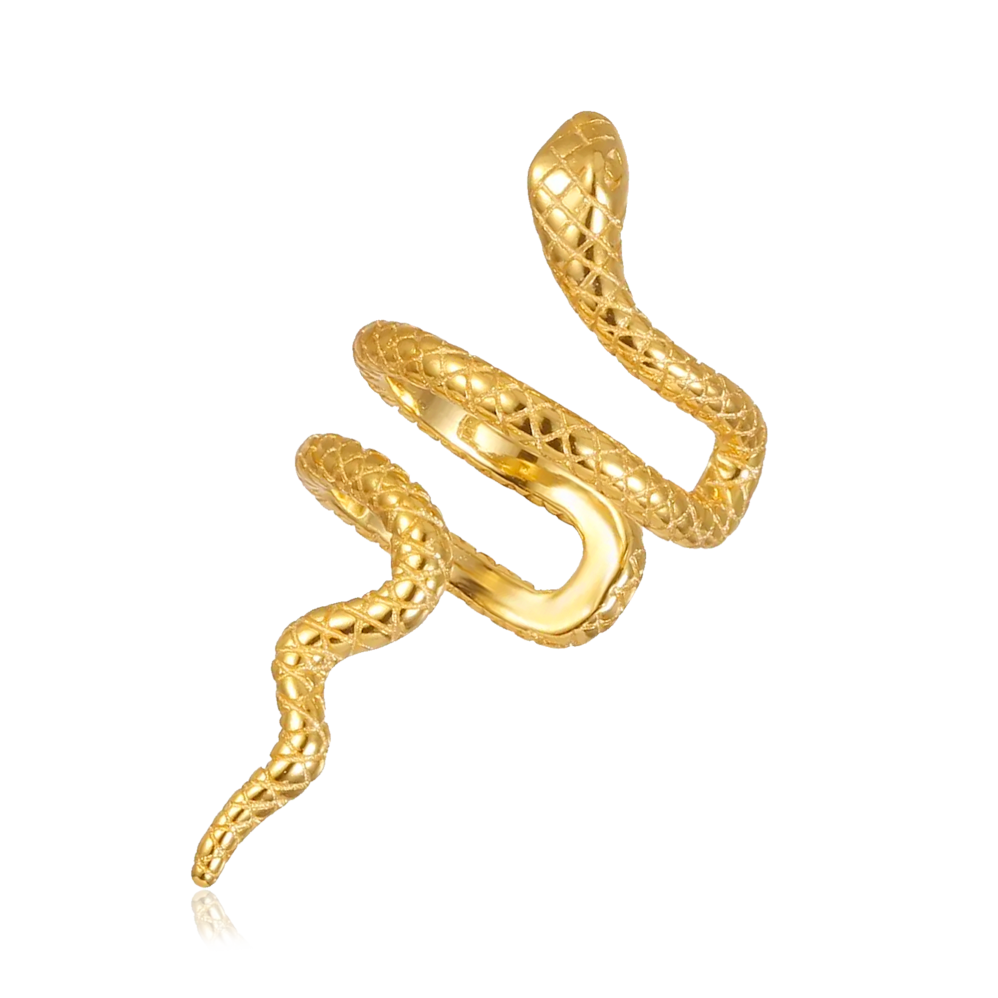 Gold Crossed Ear Cuff