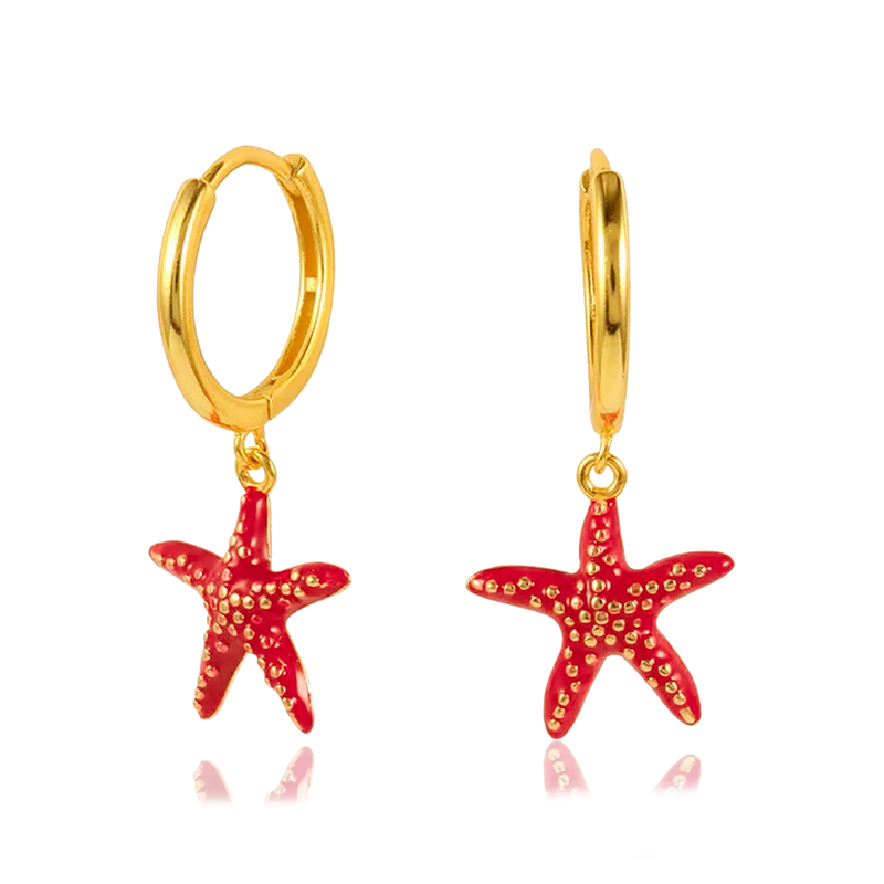 Ayla Colorful Gold Earrings