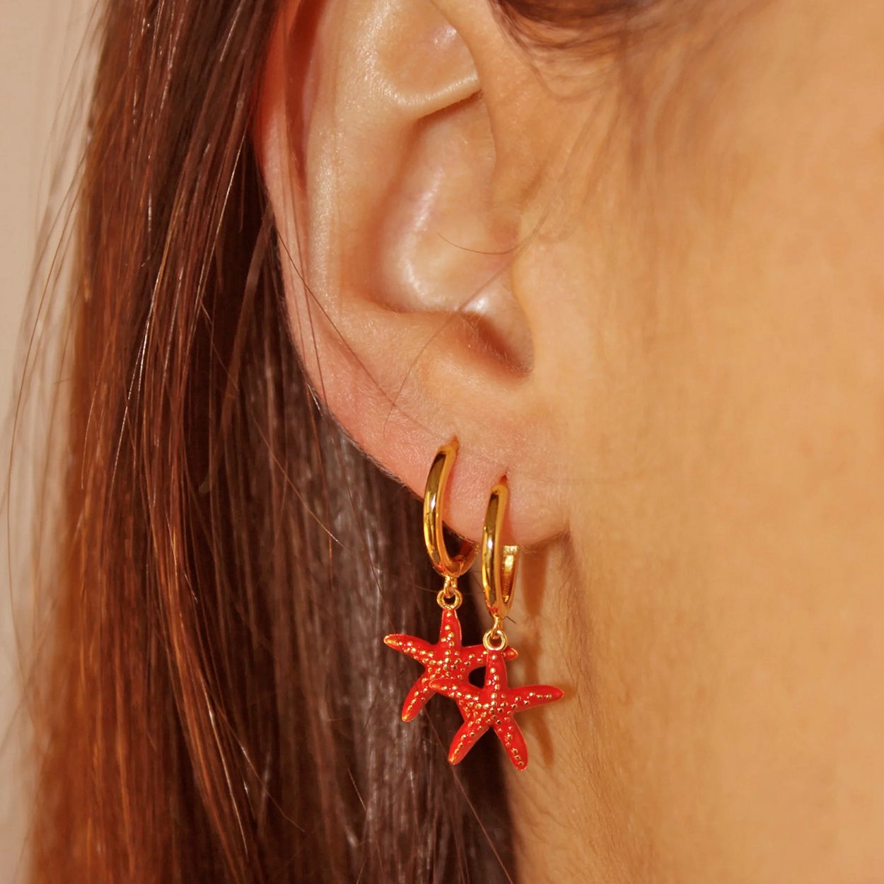 Ayla Colorful Gold Earrings