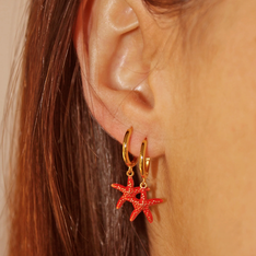 Ayla Colorful Gold Earrings