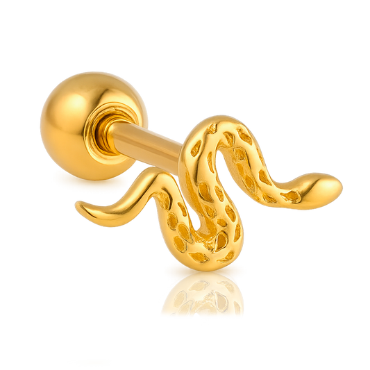 Pendiente Mini Snaky Oro