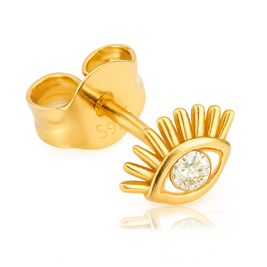 Pendiente Eyelashes Oro
