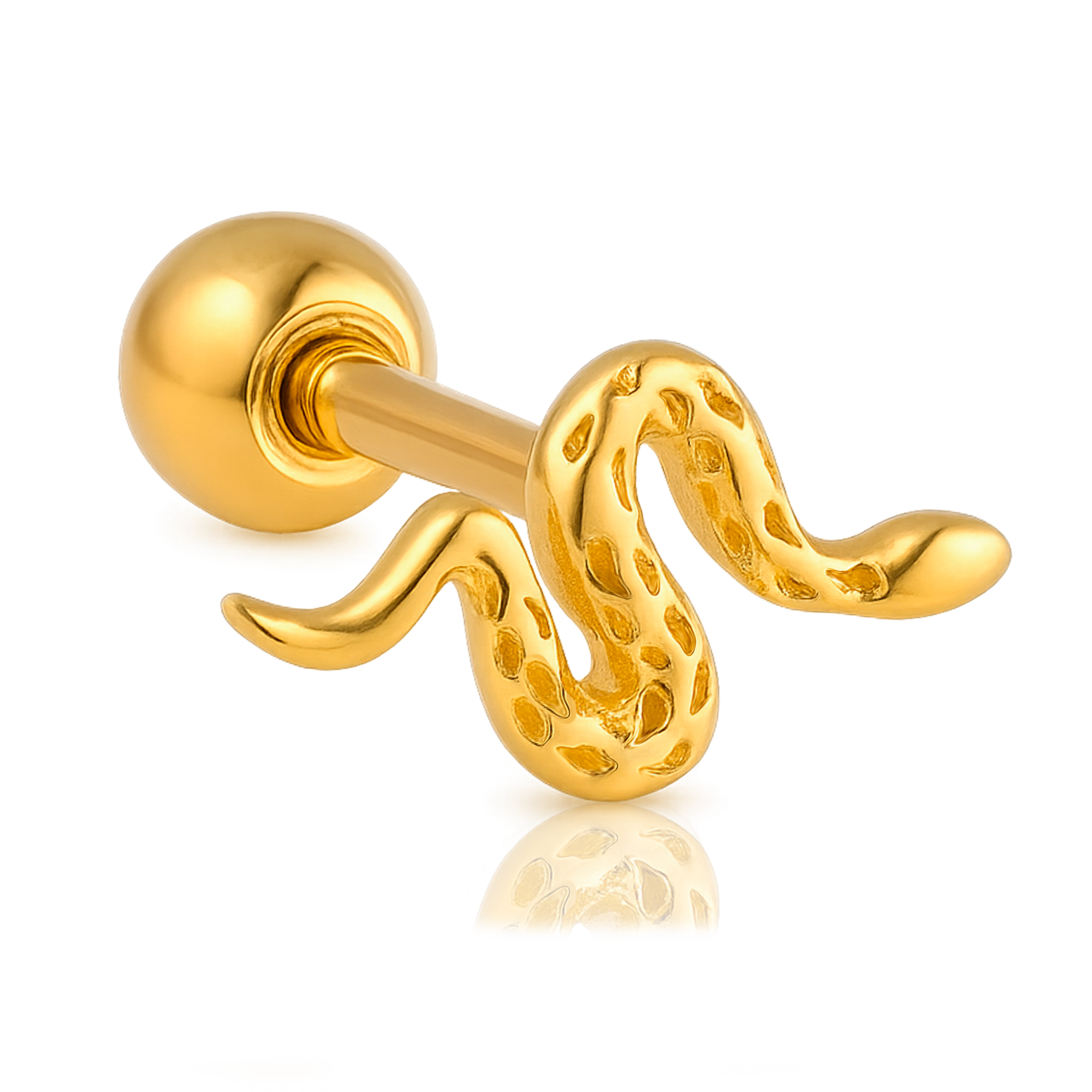 Gold Mini Snaky Earring