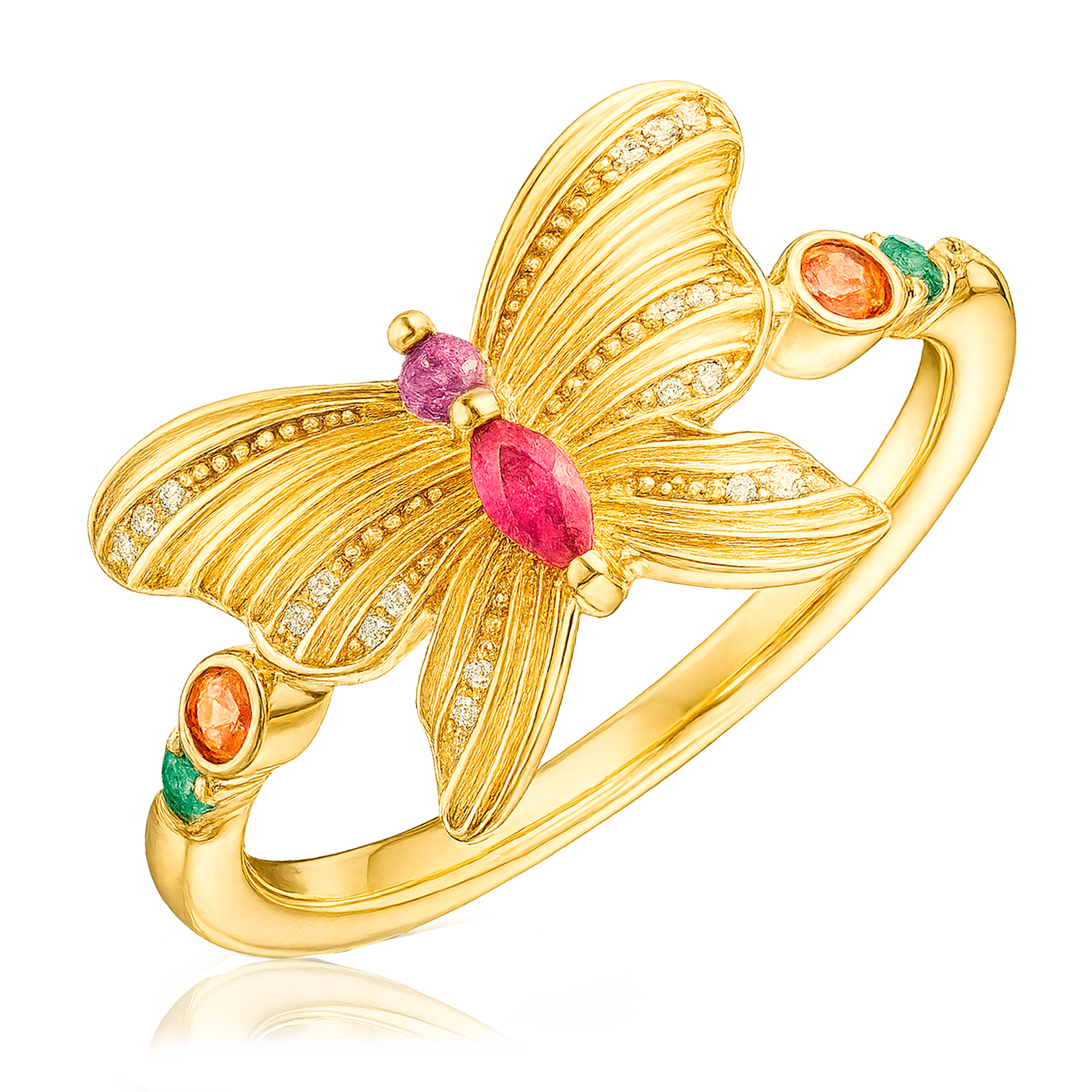 Anillo Flira Mariposa Oro